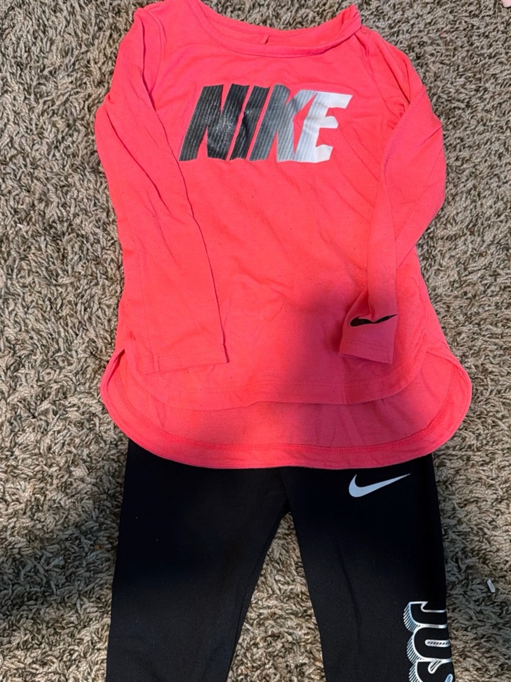 Nike Bright Pink Long-Sleeve  and pant